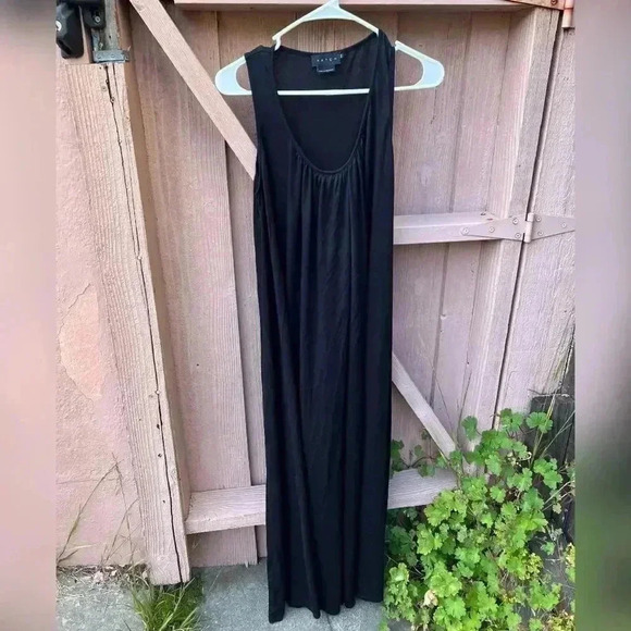 Hatch Long Black Maternity Dress - Picture 1 of 4